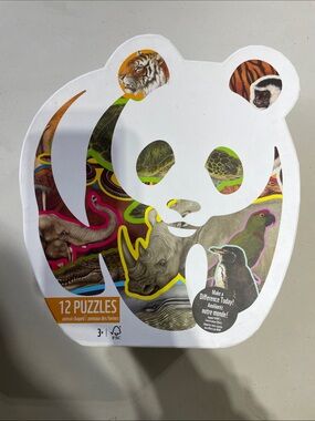 World wildlife foundation Shaped 12 Animal Puzzles